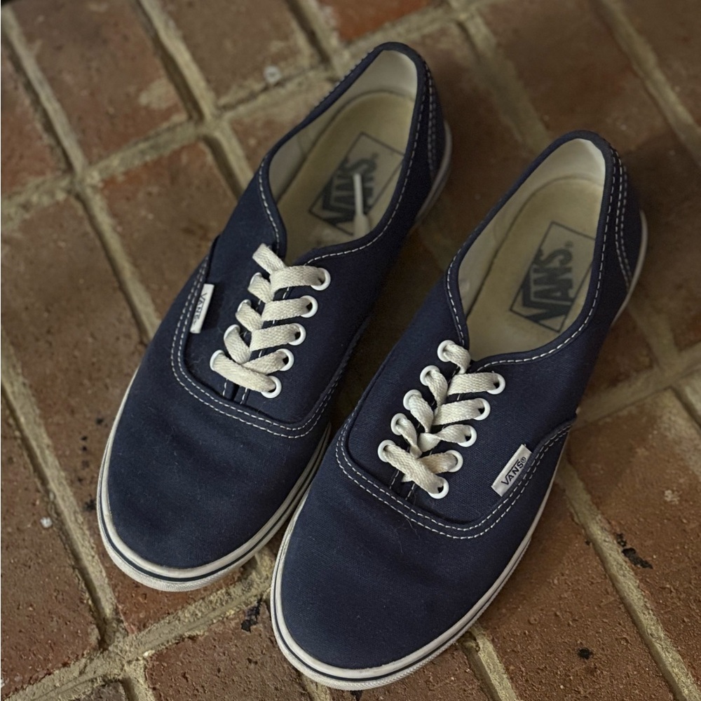 Vintage Vans Dark Blue Canvas Sneakers